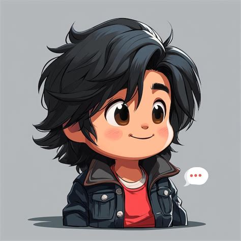 Premium Photo Cartoon Hero With The Mullet Haircut Style