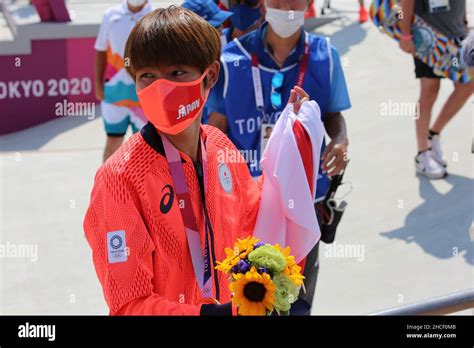 July Th Tokyo Japan Horigome Yuto Of Japan Receives His