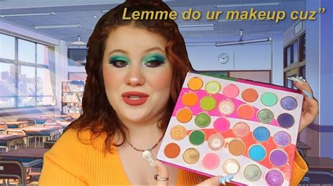 Asmr Quirky Girl Does Your Makeup Soft Spoken Brushing Taping Etc