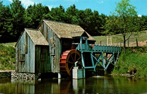 Water Mills Old Mill And Water Wheel Guildhall Vermont 1974 Topics