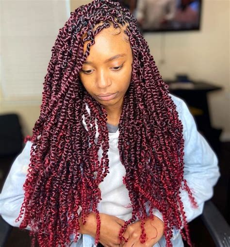 Bahalocs On Instagram Small Sized Burgundy Passion Twists” Twist