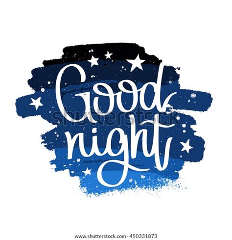 Quote Good Night Trend Calligraphy Vector Stock Vector Royalty Free 450331873 Shutterstock