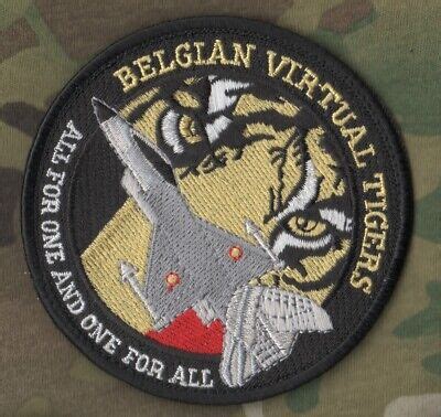 Nato Tiger Meet Ntm Burdock Patch Belgian Vr Tiger All For One N One