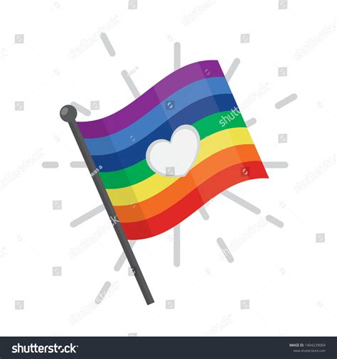 Lgbt Pride Heart Vector Illustration Heart Stock Vector Royalty Free