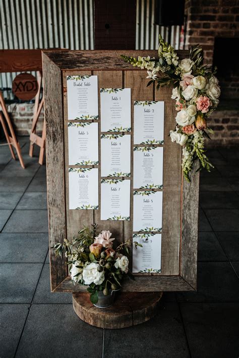 Rustic Wedding Seating Chart