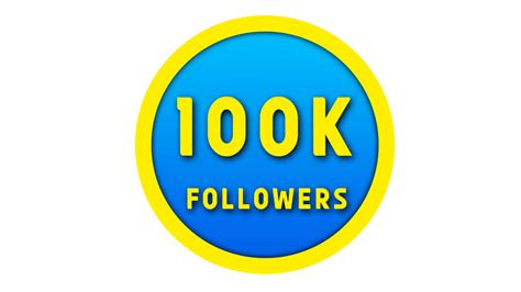 Insta 100k Followers Png In Yellow Color Circle Veeforu