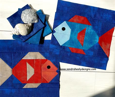 Fish Quilt Block Sandra Healy Designs Quilt Pattern Designer