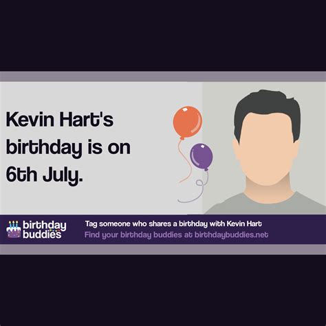 Kevin Hart's birthday is 6th July 1979