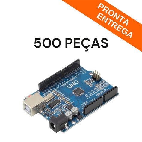 Kit 500 Peças Placa Arduino Uno R3 Smd Chip Atmega328pb Ch340