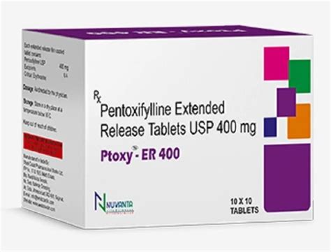 Mg Pentoxifylline Extended Release Tablets Usp At Best Price In