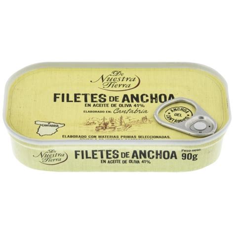 Filetes De Anchoa Del Cant Brico En Aceite De Oliva De Nuestra Tierra