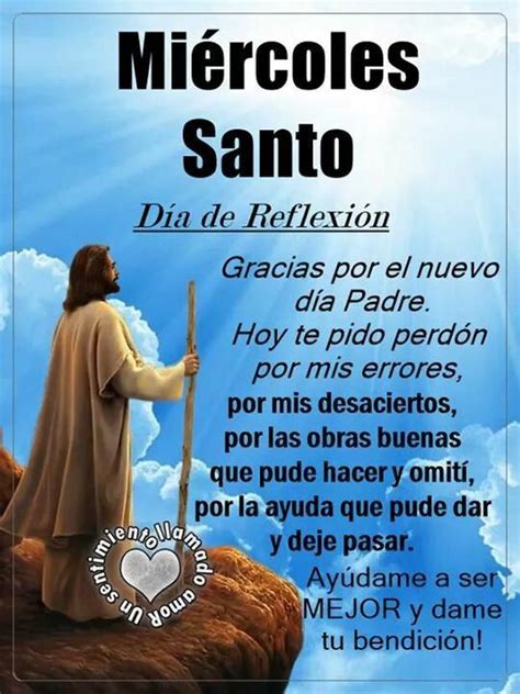 Frases para Miércoles Santo mensajes e imágenes para compartir en