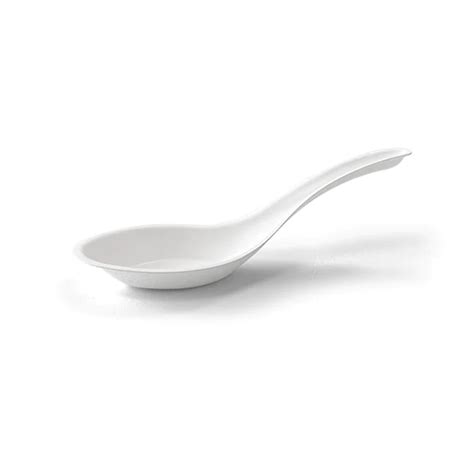 Bio Degradable Compostable Sugarcane Chinese Soup Spoon