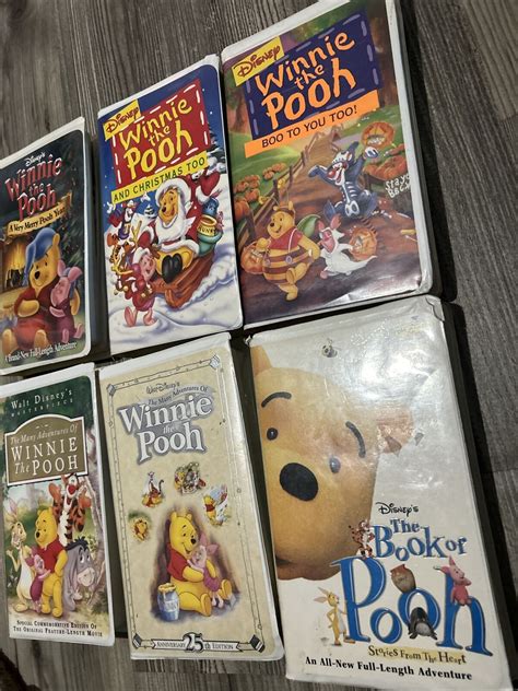 Vintage Disney Winnie The Pooh Vhs Tapes Grelly Usa