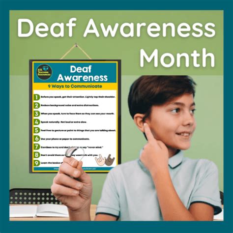 Deaf Awareness Posters - ASL Teaching Resources