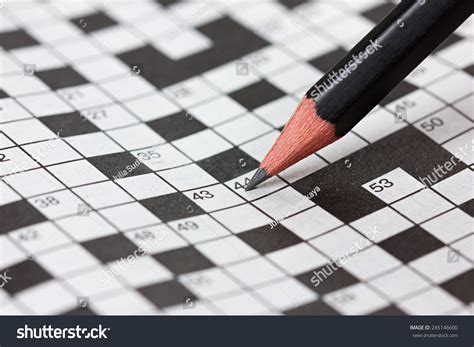 Crossword Puzzle Pencil Stock Photo 245146600 Shutterstock