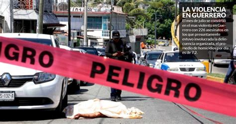 Hubo 226 Asesinatos En Guerrero En Julio