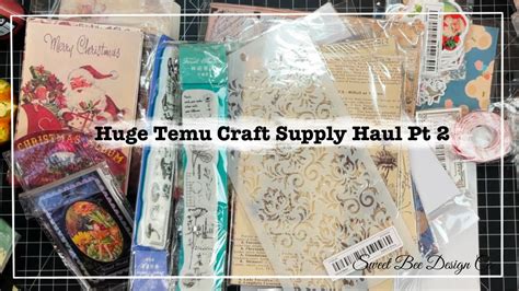 Huge Temu Craft Haul Part 2 Youtube