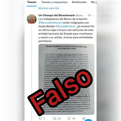 Guido Bellido Ugarte on Twitter Continúan las difamaciones No se