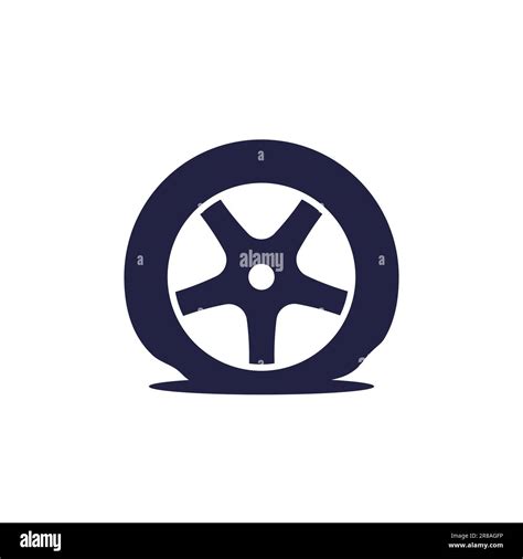 Flat Tire Vector