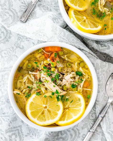 Instant Pot Lemon Chicken Orzo Soup Jo Cooks