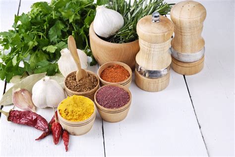 860278 4K 5K 6K Spices Garlic Chili Pepper Vegetables Wood