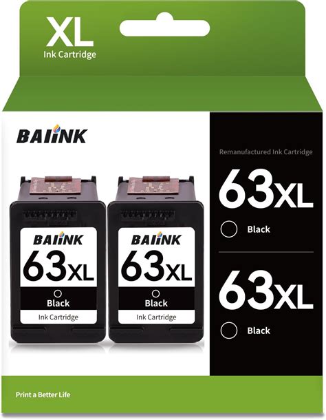 Baiink Remanufactured Ink Cartridge Replacement For Hp Ink 63 Xl Hp 63xl For 3830