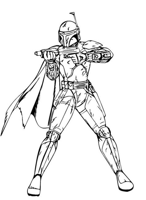 Lego Star Wars Boba Fett Coloring Pages