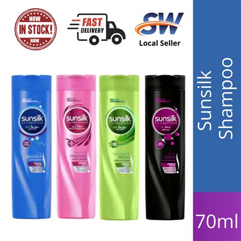 Sunsilk Hair Shampoo 70ml Smoothanti Dandrufffreshblack Shine