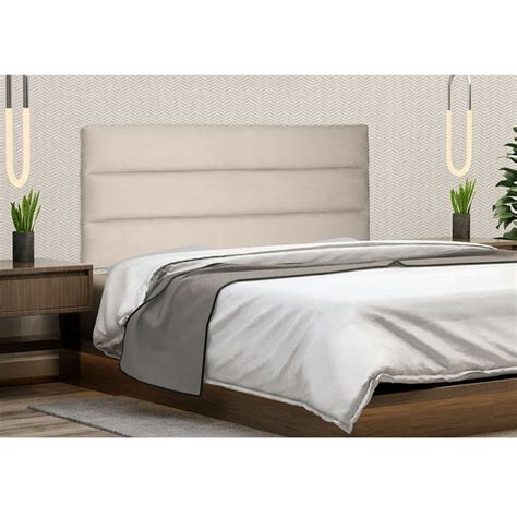 Painel Cabeceira Livia Cama Box King 195cm Suede Ssx Multicoisas