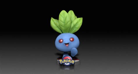 Stl File Oddish Pok Mon Figurine D Print Model D Printer Model