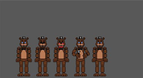 Freddy Fazbear Pixel Art R Fivenightsatfreddys