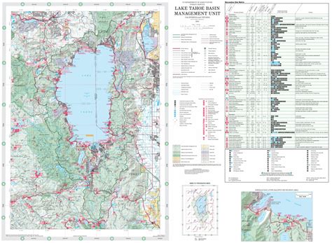 Lake Tahoe Basin Management Unit Map By Us Forest Service R5 Avenza Maps