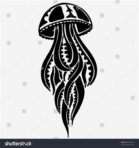 Vector Illustration - Jellyfish - 94898539 : Shutterstock