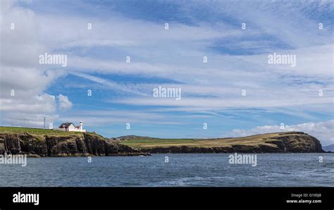 Lighthouse Of Dingle Situated High On The Cliffs Viewed From Dingle