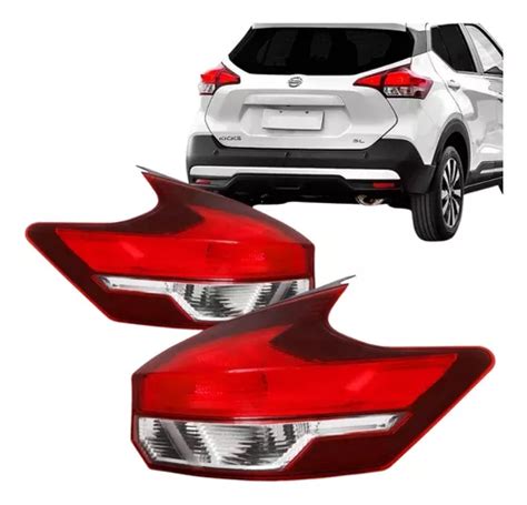 Par Lanterna Traseira Nissan Kicks 2017 2018 19 20 2021 2022