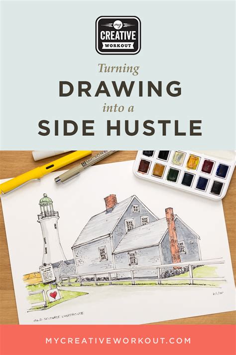 Turning Drawing into a Side Hustle - My Creative Workout