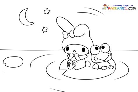 Hello Kitty And Keroppi Coloring Pages