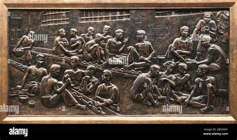 Vietnam Bas Relief Showing Torture And Brutality By The French