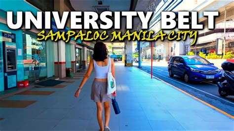 Walking Around University Belt Manila City Philippines Sampaloc