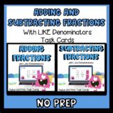 Subtracting Fractions With LIKE Denominators Task Cards By Laker Teacher