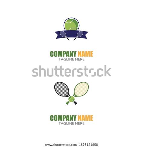 Stock Vektor Tennis Sport Logo Icon Designbadge Templatedesign Bez