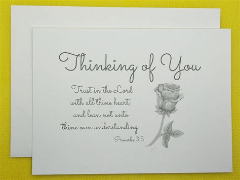 Thinking Of You Cards Christian Thinking Of You Cards Rose Etsy