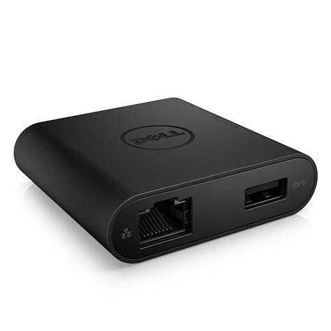 Dell Da200 Portable Docking Adapter Usb C To Hdmivgaethernetusb 30