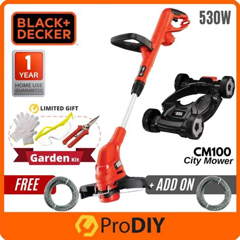 Black Decker Gl Cm Grass String Trimmer Mesin Rumput C W