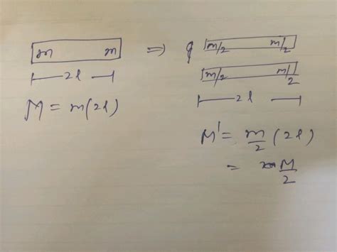 A Long Magnet Of Magnetic Moment M And A Pole Strength M Is Broken Into