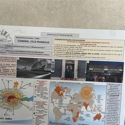 2 LA Enie A 1 GEOGRAPHIE QUATRIEME THEME 1 LONDRES VILLE MONDIALE