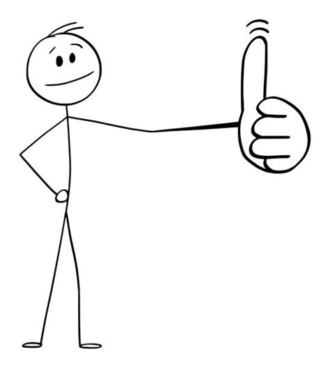 Stick Man Thumbs Up Illustrations, Royalty-Free Vector Graphics & Clip ...