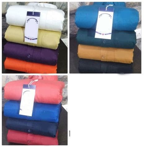 L 40 Mens Plain Cotton Casual Shirts Full Sleeves Long Sleeves At