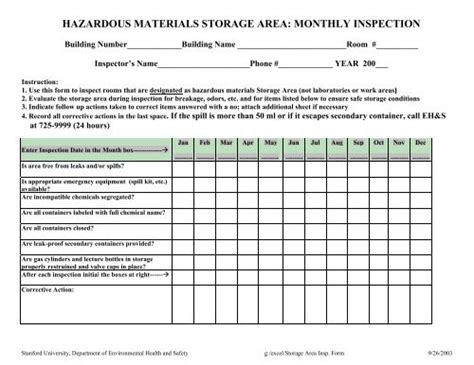 Spill Kit Inspection Form PDF 43 OFF Pinnaxis